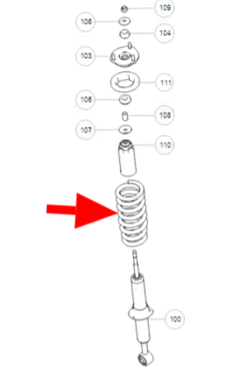 Пружина передняя, 2905106XKM01A
