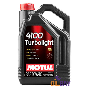 Масло моторное MOTUL 4100 Turbolight 10W40 A3 / SN