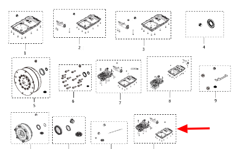 Гидроблок АКПП для автомобиля Tank 300. арт. ZF1500129