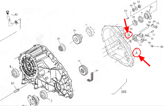 Пробка сливная раздаточной коробки Tank 300. арт. 1900052017