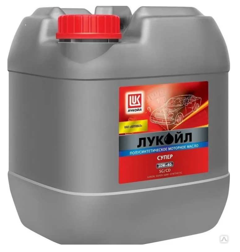 Масло ЛУКОЙЛ СУПЕР полусинтетическое SAE 10W40, API SG/CD