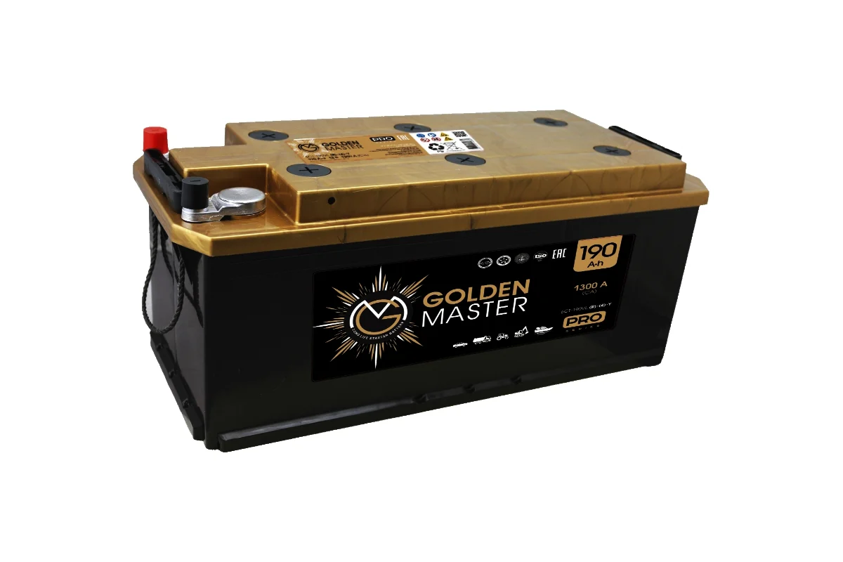 АКБ Аккумулятор GOLDEN MASTER pro 6СТ-190 1300A