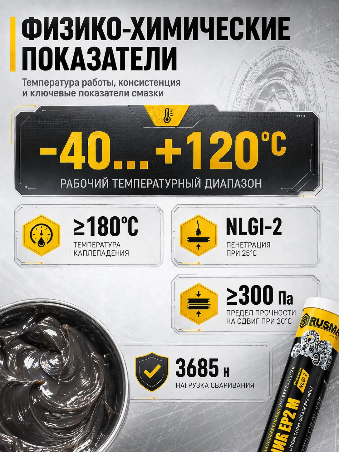 Смазка для ШРУС РУСМА EP2 M 400 мл