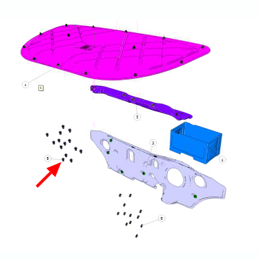 Крепежная клипса (пистона) для автомобилей марки Changan. арт. C2011083000