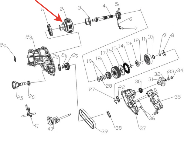Деталь раздаточной коробки для автомобиля Tank 300. арт. 4772659001