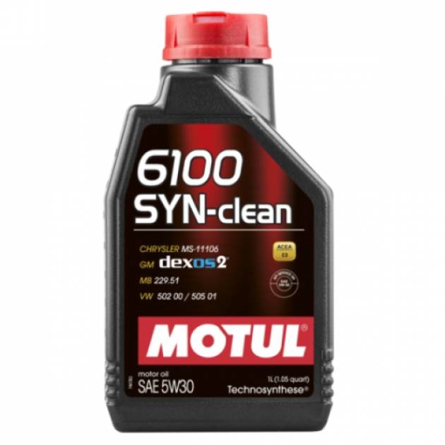 Масло моторное MOTUL 6100 SYN-CLEAN 5W30 C3 / SN