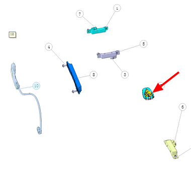 Ключ зажигания для автомобиля Changan UNI‑S. арт. C211F2807030303