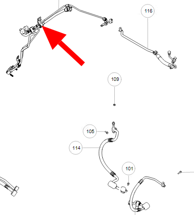 Трубка кондиционера для автомобиля TANK 300. арт. 8108400XKM01A