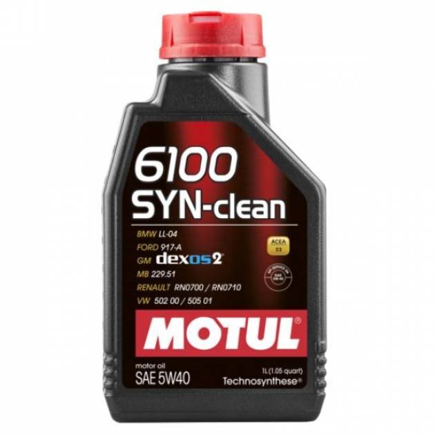 Масло моторное MOTUL 6100 SYN-CLEAN 5W40 C3 / SN