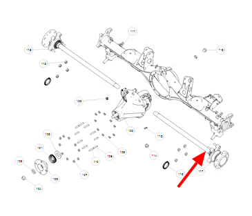 Полуось задняя арт. 2402418XKM01A