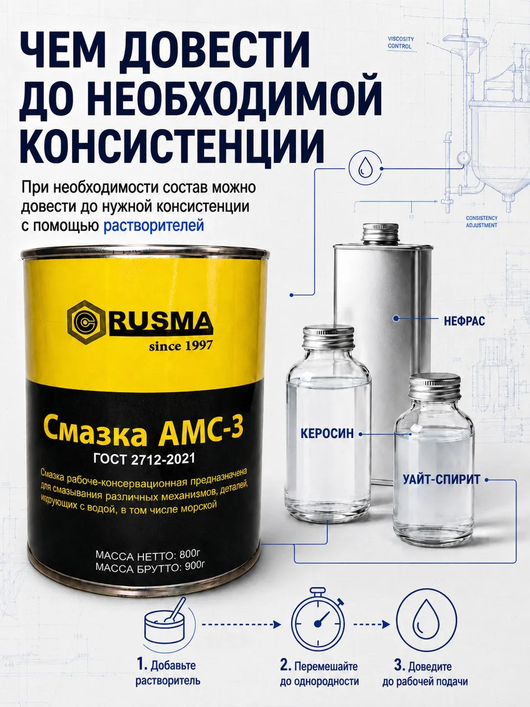 Смазка консервационная АМС-3 ГОСТ 2712—2021