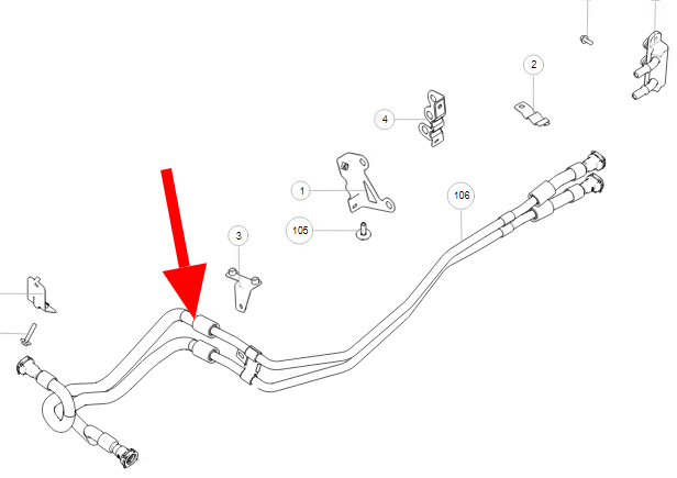 Трубки маслоохладителя КПП от производителя TANK. арт. 1503100AKM01A