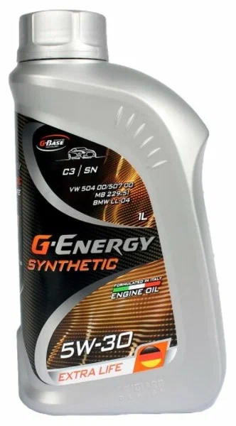 Масло моторное G-Energy Synthetic Extra Life 5W-30