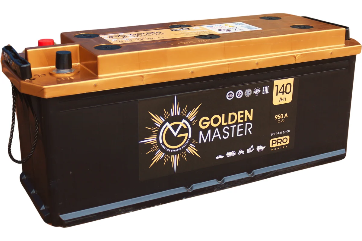 АКБ Аккумулятор GOLDEN MASTER pro 6СТ-140 950A